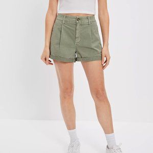 NWT AE Stretch Twill Highest Waist Baggy Midi Short New With Tags 16